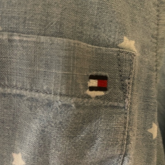 Tommy Hilfiger Cotton Geometric Blouses for Women size medium - Picture 3 of 10